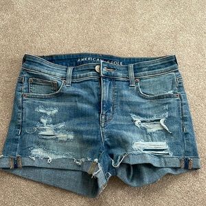 American eagle jean shorts. Light wash.
